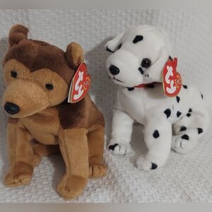 "Courage" & "Rescue" Ty Beanie Babies